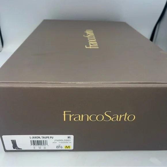 Franco Sarto Womens Jaxon Mid Calf Heeled Boot Snakeskin Embossed Size 8.5M NWB - Picture 3 of 14